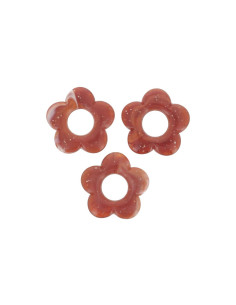 Pampilles fleur - Cuivrée pailleté