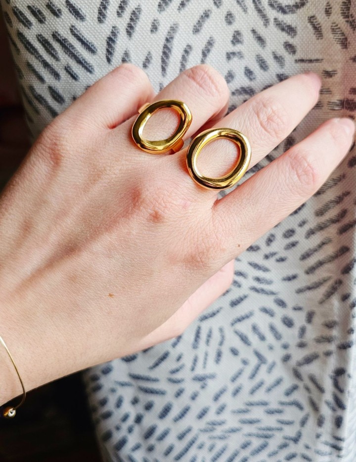 Bague Soléna en acier inoxydable | Naphea