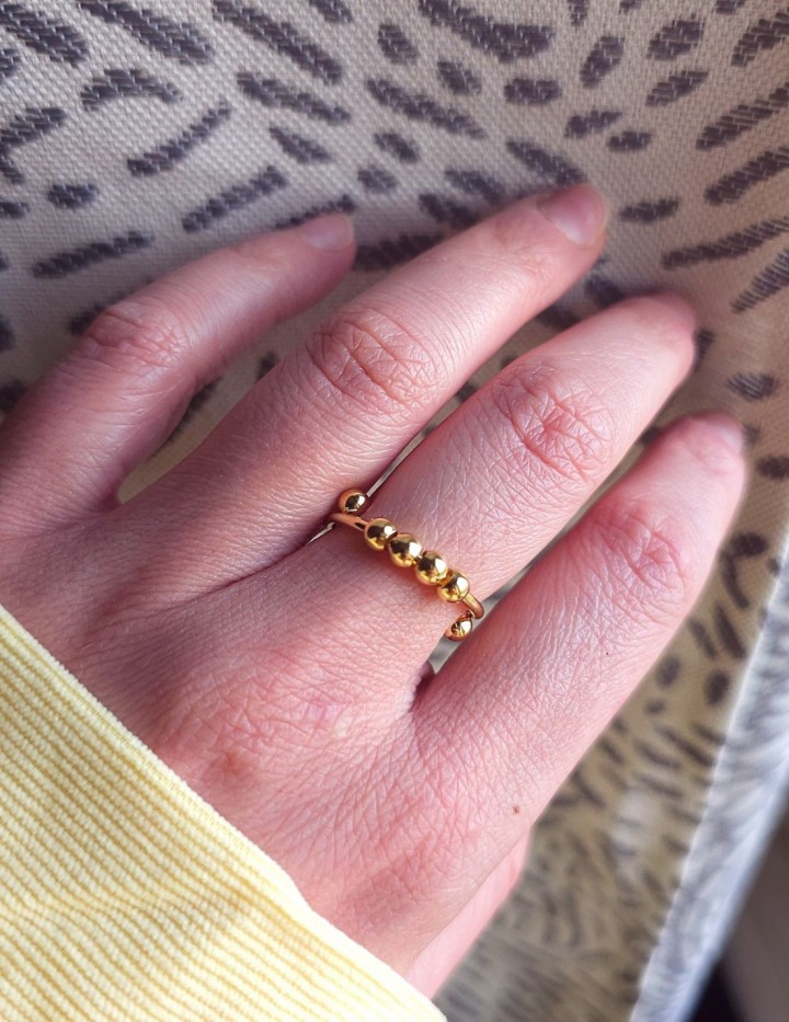 Bague Ondine en acier inoxydable | Naphea