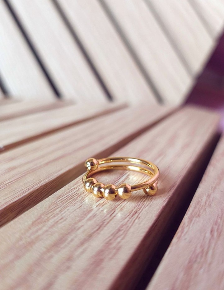 Bague Ondine en acier inoxydable | Naphea