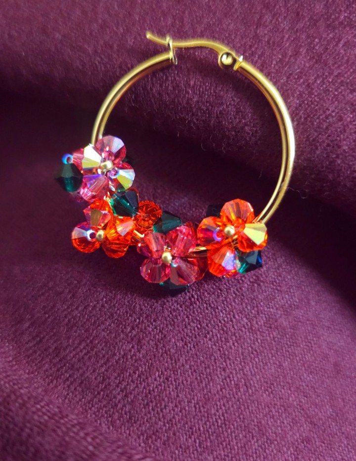 Boucles d'oreilles Éclora en acier inoxydable | Naphea