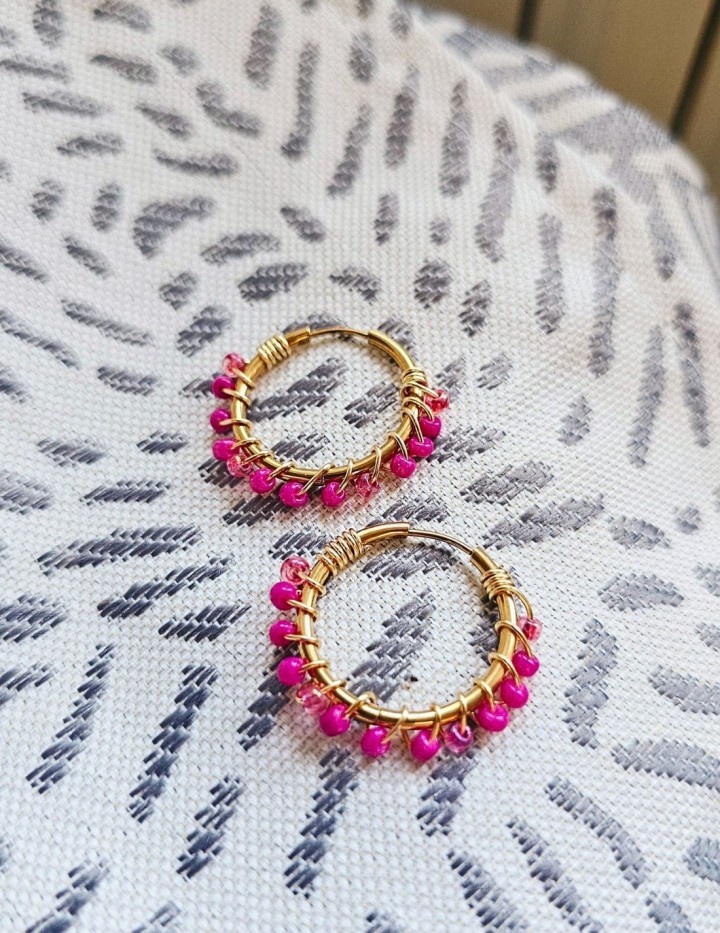 Boucles d'oreilles Calyra en acier inoxydable | Naphea