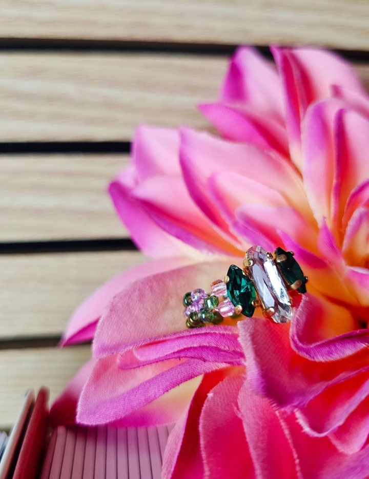 Bague Olivya en acier inoxydable | Naphea
