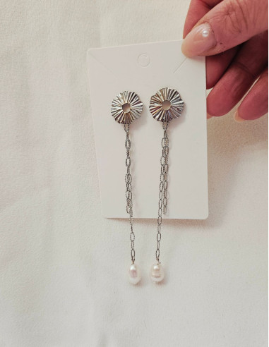 Evidence - boucles d'oreilles perles d'eau douce