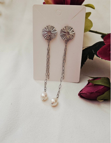 Evidence - boucles d'oreilles perles d'eau douce