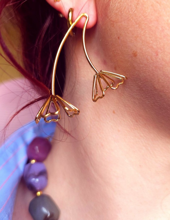 Camille - boucle d'oreille florale