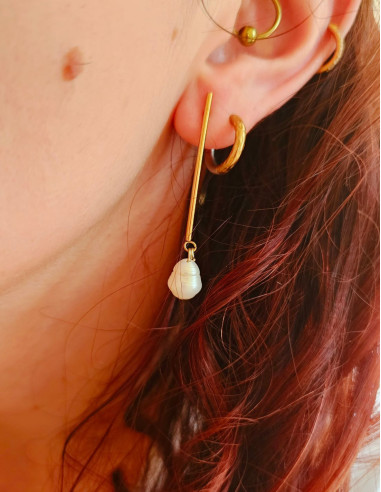 Diana - Boucle d'oreille naturelle