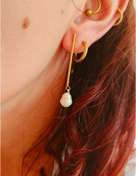 Diana - Boucle d'oreille naturelle