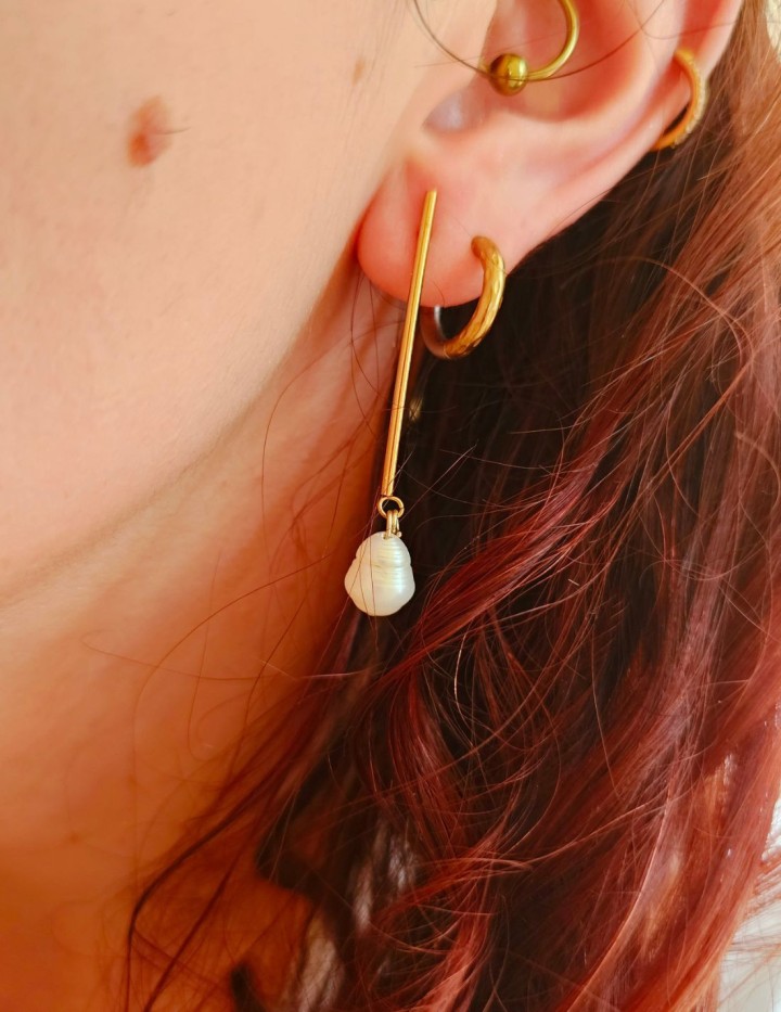 Diana - Boucle d'oreille naturelle