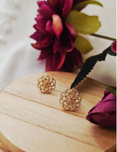 Victoria - boucle d'oreille florale