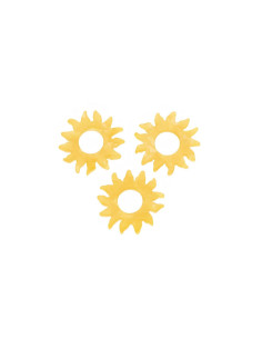 Pampille soleil - jaune nacrée