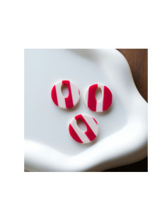 Pampille rond - framboise