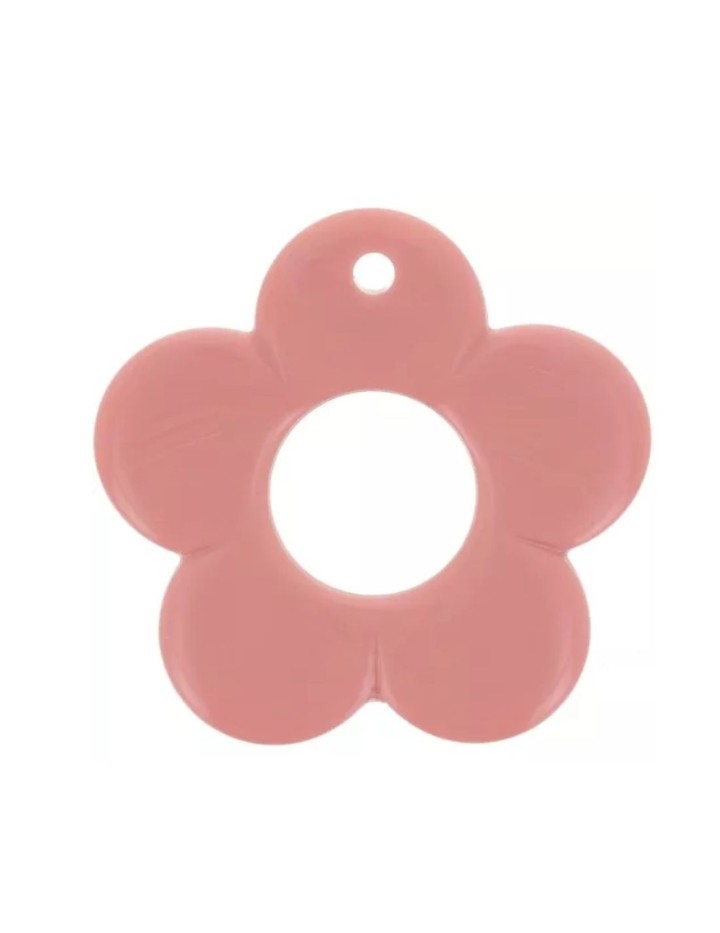 boucle d'oreille Fioraé - fleur résine