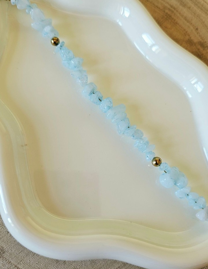 Bracelet perles de corail naturel rouge ou bleu | NAPHEA