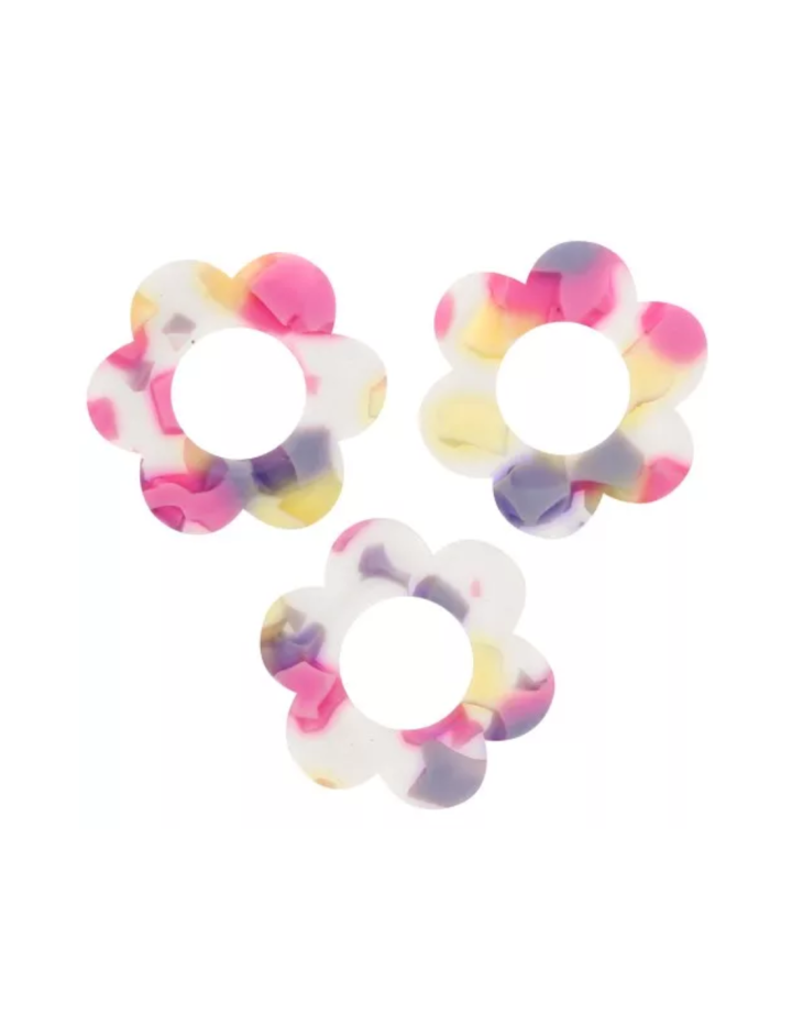 Pampille fleurs - errazzo Vanille - Rose Pastel
