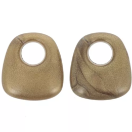 Pampille trapèze - Bronze marbré