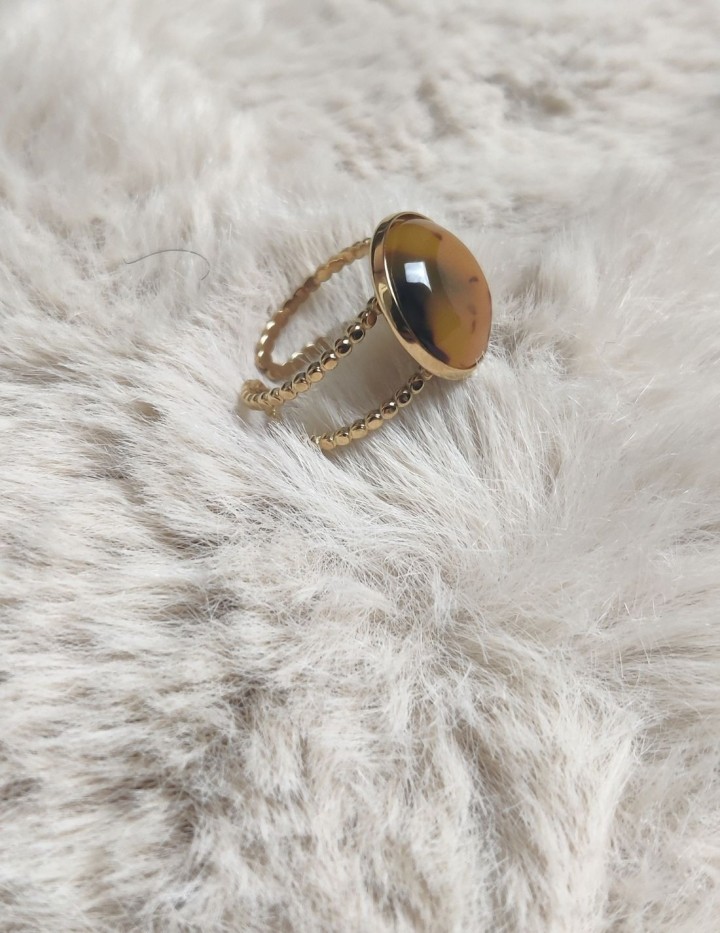 Bague Ambréa en acier inoxydable | Naphea