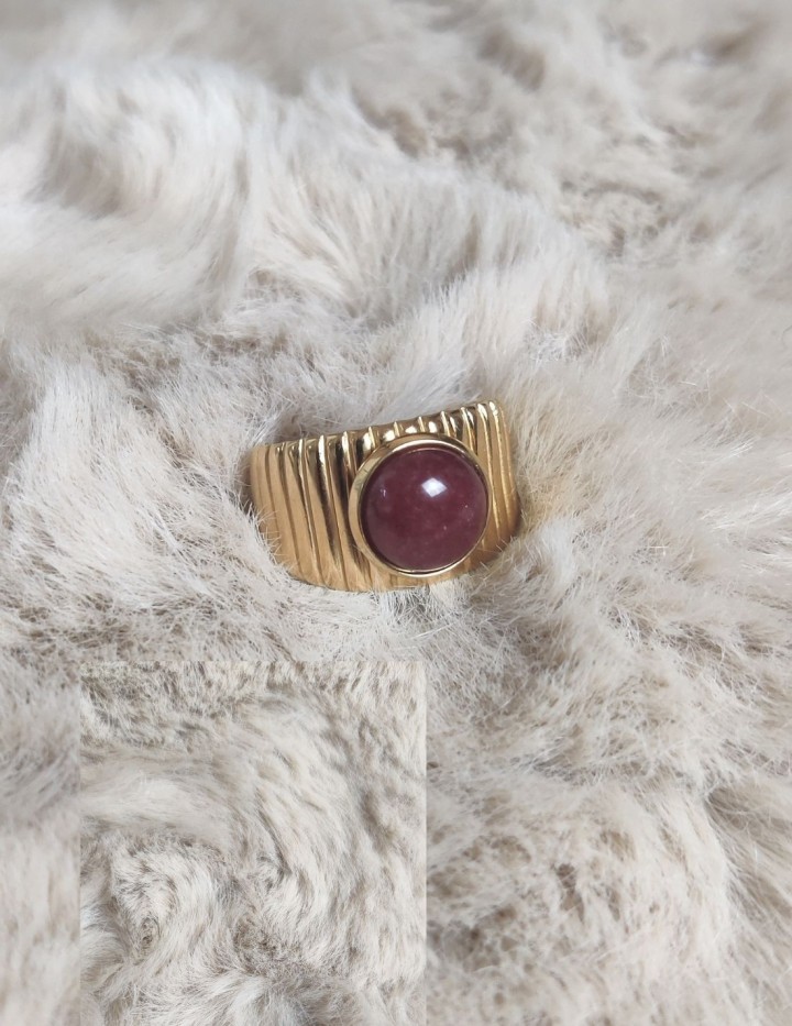 Bague Ophira en acier inoxydable | Naphea