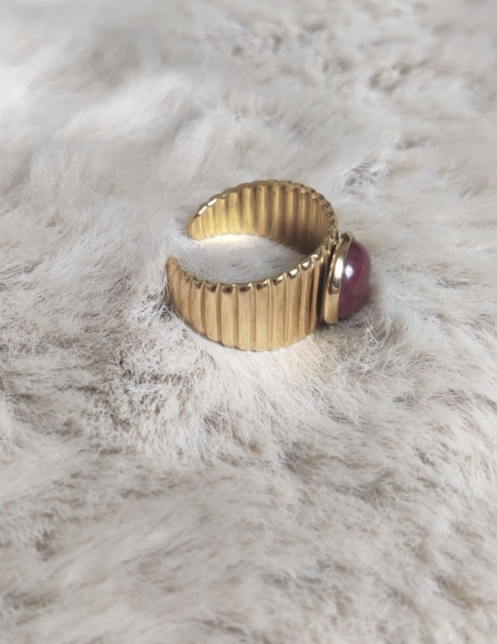 Bague Ophira en acier inoxydable | Naphea