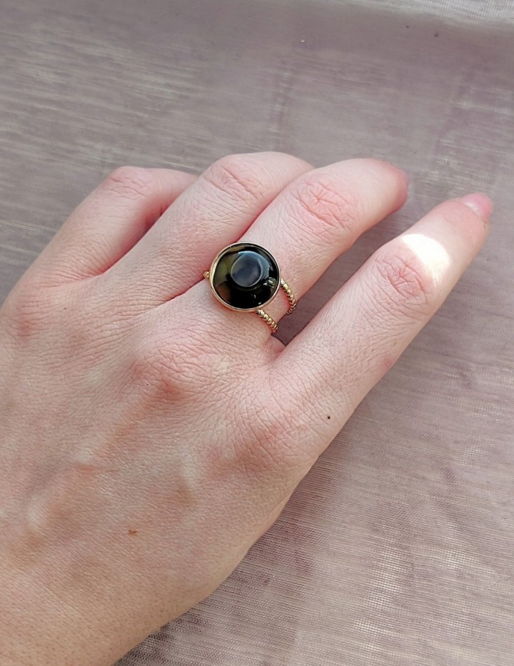 Bague Ambréa en acier inoxydable | Naphea