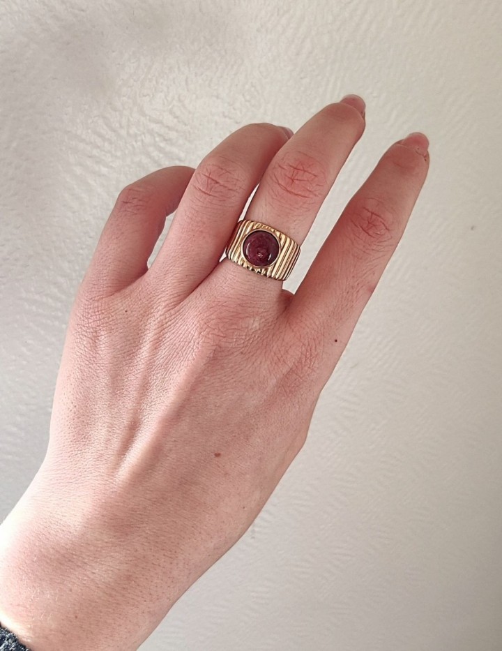 Bague Ophira en acier inoxydable | Naphea
