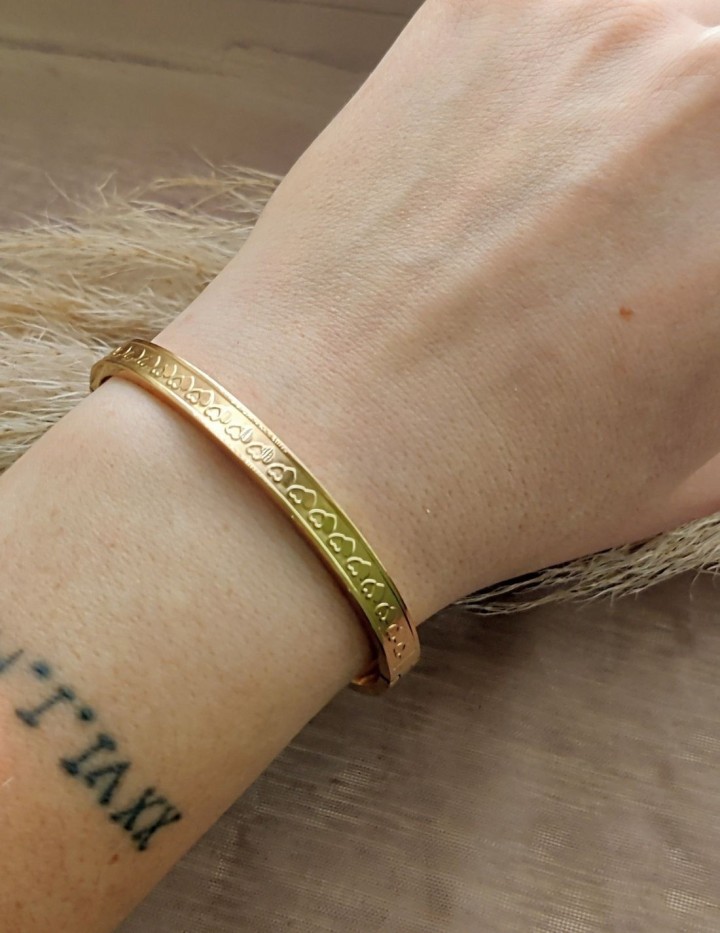 Bracelet jonc d'Ophée en acier inoxydable | Naphea