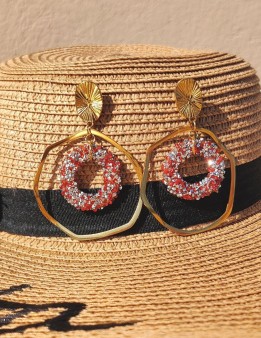 Boucle d'oreille iris