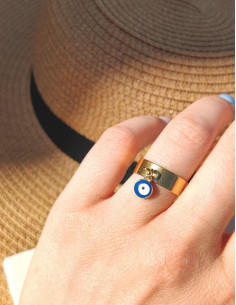 Bague breloque- lucky eyes 2