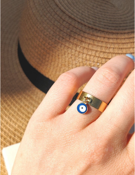 Bague breloque- lucky eyes