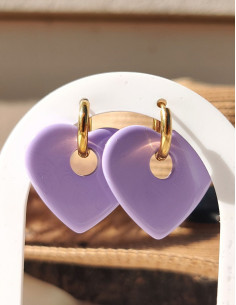 Pampilles cœur - Lilas 2