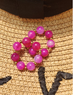 Pampilles - Agate rose