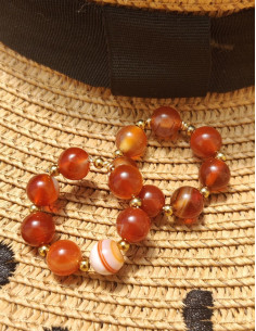 Pampilles - Agate rouge