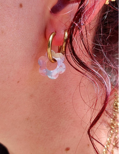 Pampilles fleur - marshmallow