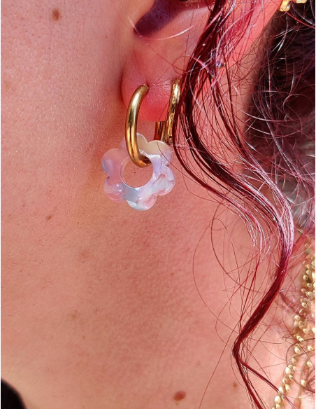 Pampilles fleur - marshmallow