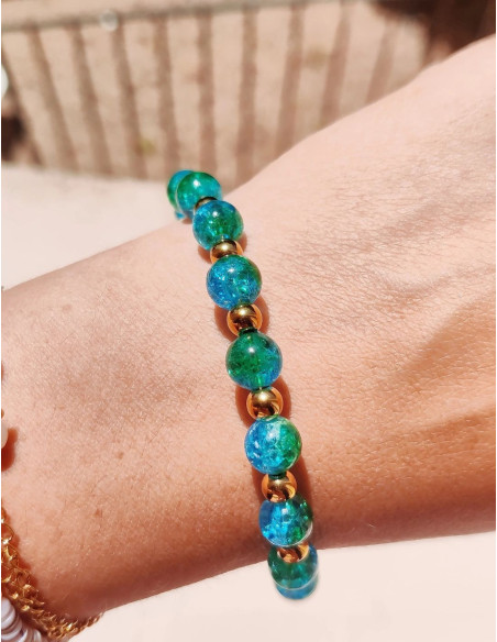 Bracelet pierre fine - Apatite - Jade
