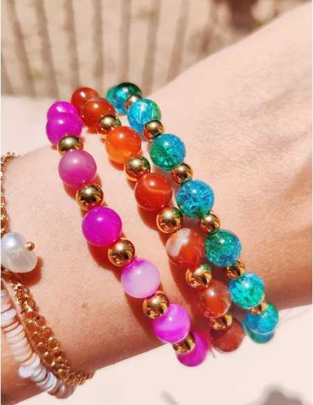 Bracelet pierre fine - Apatite - Jade