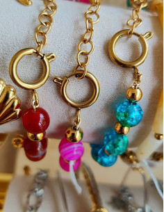 Bracelet pierre fine - Apatite - Jade 2