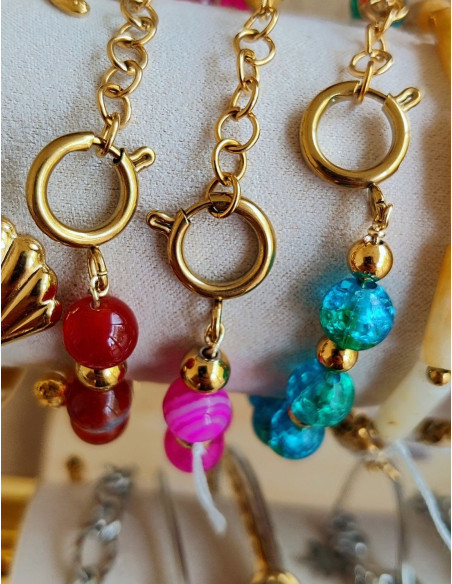 Bracelet pierre fine - Apatite - Jade