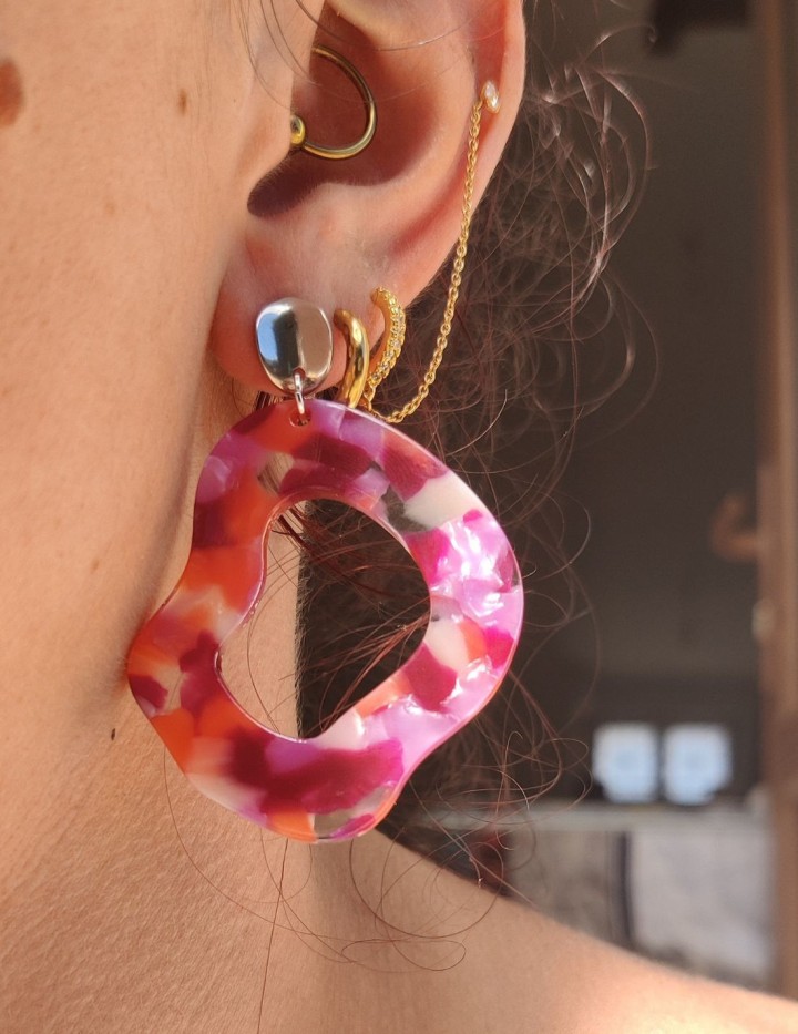 Boucles d'oreilles Freyja en acier inoxydable | Naphea