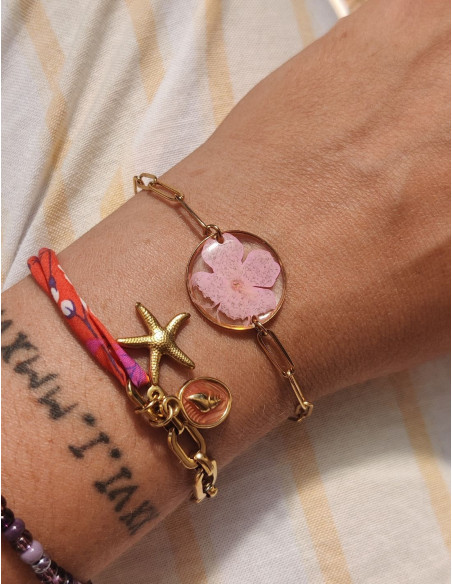 Bracelet fleurs séchées - FLORE