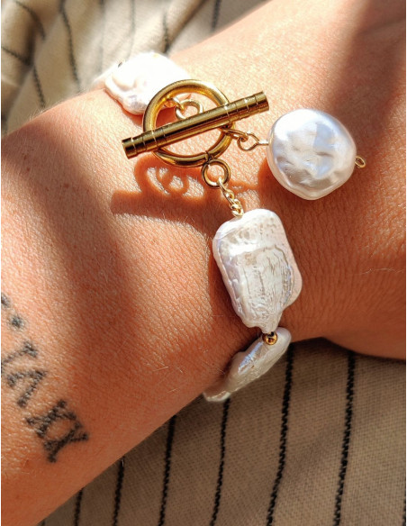 Bracelet Naia - perles d'eau douce