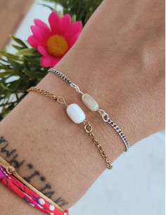 Bracelet Nérée - perle d'eau douce
