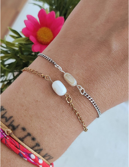 Bracelet Nérée - perle d'eau douce